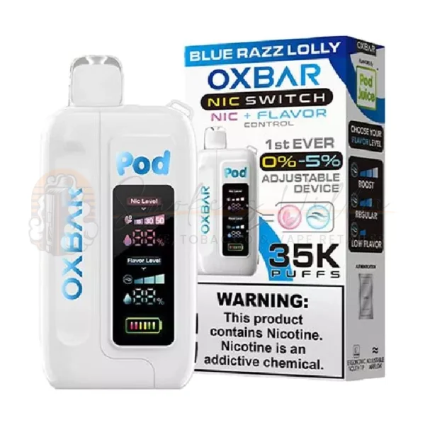 BLUE RAZZ LOLLY – Oxbar Nic Switch 35K Disposable Vape