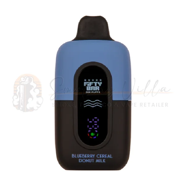 Blueberry Cereal Donut Milk (BLK Series) – Fifty Bar V2 20K Puffs – 5% NIC – Disposable Vape