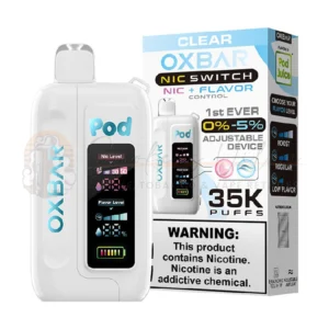 CLEAR – Oxbar Nic Switch 35K Disposable Vape