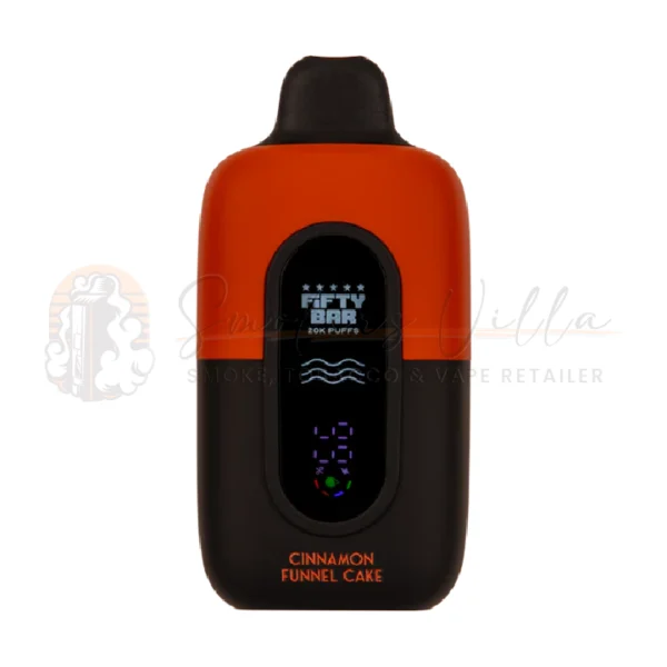 Cinnamon Funnel Cake (BLK Series) – Fifty Bar V2 20K Puffs – 5% NIC – Disposable Vape