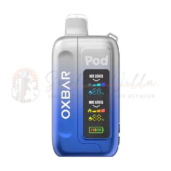 Clear Cobalt Blue – Oxbar 35K Puffs – Ice+NIC Control 5% – Disposable Vape