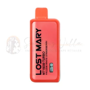 Frozen White Strawberry – Lost Mary Turbo MT15K Puffs – 5% NIC – Disposable Vape