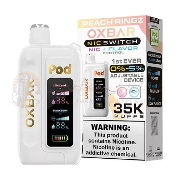 PEACH RINGZ – Oxbar Nic Switch 35K Disposable Vape