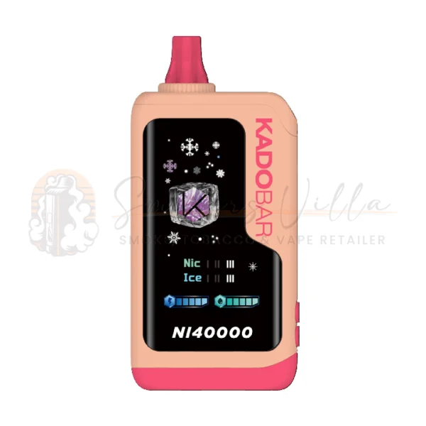 Peach Ice - Kado Bar NI40K Puffs - Ice+NIC 5% - Disposable Vape