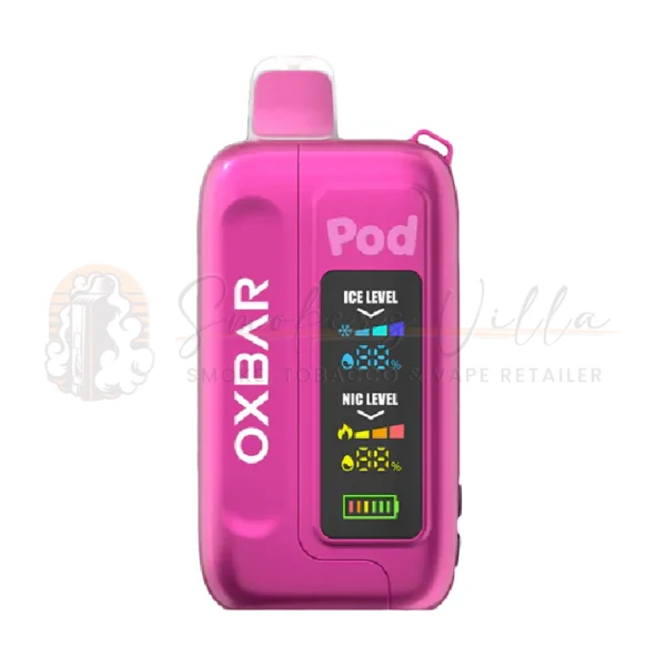 Pink Strawberry Burst – Oxbar 35K Puffs – Ice+NIC Control 5% – Disposable Vape