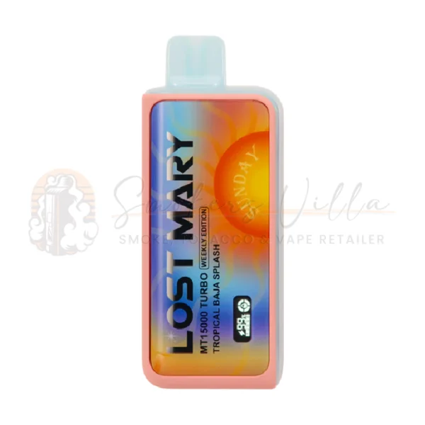Tropical Baja Splash – Lost Mary Turbo MT15K Puffs – 5% NIC – Disposable Vape