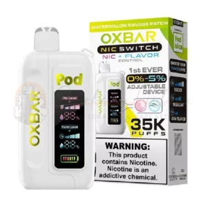 WATERMELON SAVAGE PATCH – Oxbar Nic Switch 35K Disposable Vape